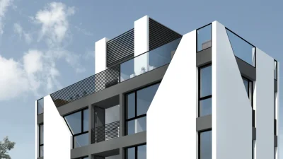 Neuquén: diseño eficiente para este edificio con vistas al Limay